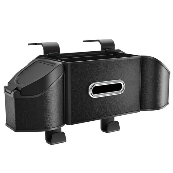 Car Seat Back Organizer Car Storage Bag Behind The Seat Back Seat PU Leather Storage Bag Car Organizer Pocket Multipurpose Car Accessories Foldable Seat Organizer For Tr