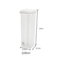 thumbnail image 1 of Caja De Almacenamiento Sellada Hermética Para Verduras Y Granos De Plástico Transparente Cuadrada Para Alimentos De Cocina Advancent HA023725-00, 1 of 7