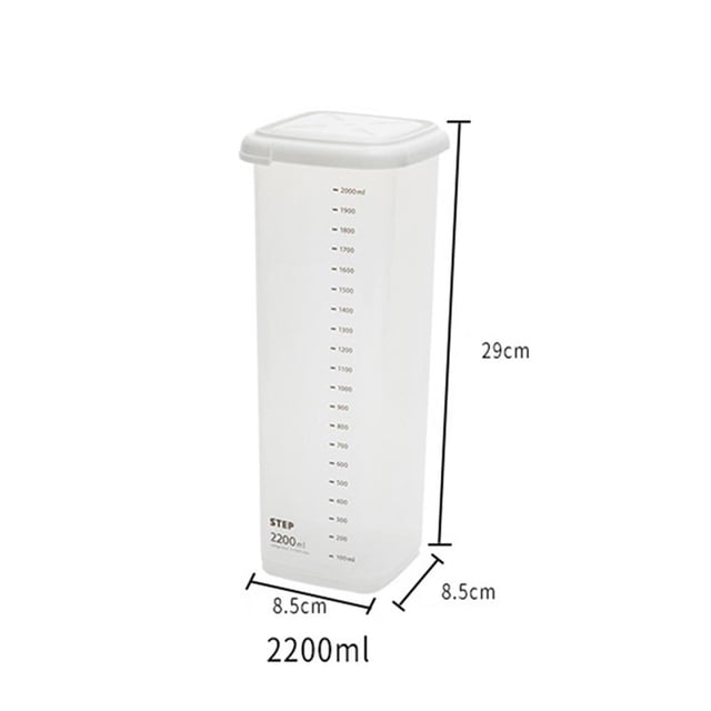 Caja De Almacenamiento Sellada Hermética Para Verduras Y Granos De Plástico Transparente Cuadrada Para Alimentos De Cocina Advancent HA023725-00