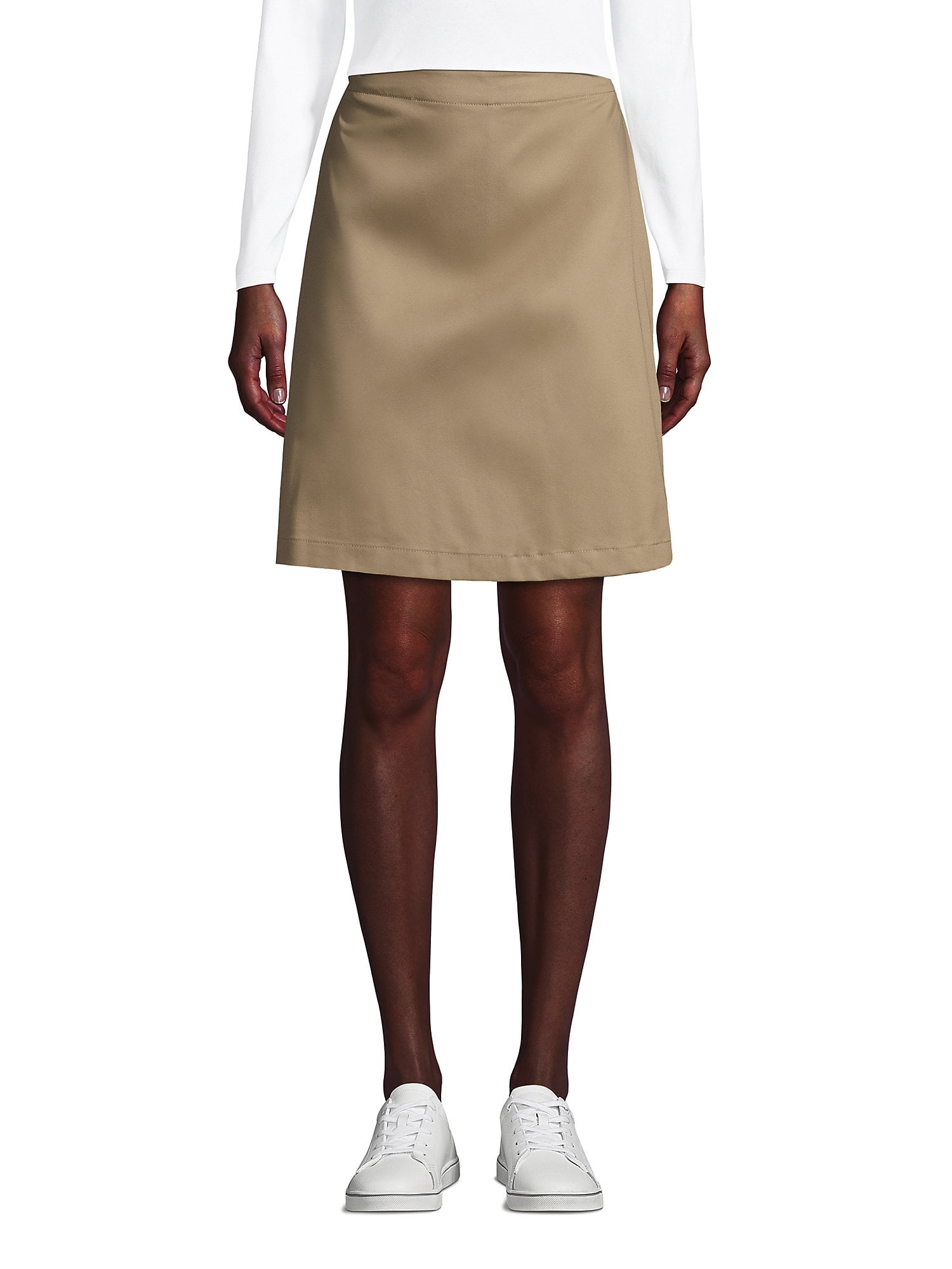 Lands' End School Uniform Women's Blend Chino Skort Above Knee