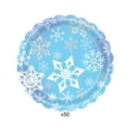 thumbnail image 2 of AuroraX White Christmas Paper Plates Bulk Small Merry 6 Inch 50 Pcs Christmas Paper Plates Natural Microwave-Safe Eco-Friendly Snowflakes Disposable Party Plates for Guests Family Gatherings, 2 of 6