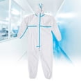 thumbnail image 4 of Overol de protección desechable Overol de protección Traje de protección Overol con capucha Traje completo de materiales peligrosos para hombres Mujeres, 4 of 8