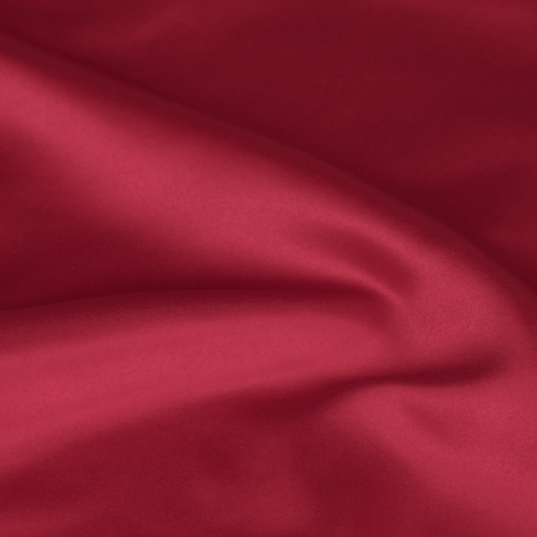 Unique Bargains 4-Piece Satin Ruffled Edge Pillow Shams, Standard, Burgundy