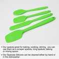 thumbnail image 1 of Kitchen Cooking Silicone Spatula Set Heat Resistant Turner Scraper Baking Utensils Green 4 Pieces, 1 of 7