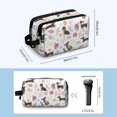 thumbnail image 3 of Toiletries Bag,Dachshunds with Flowers Mens Womens Toiletry Bag Bathroom Bag,Waterproof Toiletry Travel Bag Dopp Kit Shaving Bag 11x6.3x5.1 Inch, 3 of 5