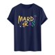 thumbnail image 5 of Casual Summer Tops Carnaval Impreso de Manga Corta Cuello Redondo, Poliéster Ligero para la Fiesta de Verano de Primavera, 5 of 9