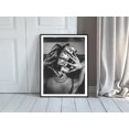 thumbnail image 5 of Black Woman With Money On Head Print, Black And White, Luxury Trendy Fashion Wall Art, Hypebeast & Maximalist Room Decor, Matte Canvas Stretched,Posters & Art Prints, Gift., 5 of 5