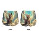 thumbnail image 3 of Balery Sunshine Cloud Cute Cat Pantalones cortos deportivos para mujer con forro y dos bolsillos, elásticos, para entrenamiento, gimnasio, yoga-Large, 3 of 7