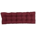 thumbnail image 2 of Blazing Needles 60-inch by 19-inch Tufted Solid Outdoor Spun Polyester Loveseat Cushion, 2 of 3