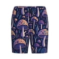 thumbnail image 4 of Fotbe Floral Hippie Mushrooms Pajama Shorts for Men, Men's Pajama Bottoms, Sleepwear,Short Pajama Pants-Large, 4 of 9