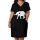 thumbnail image 3 of Elefante silueta corazón vestido suelto con bolsillo vestido de cumpleaños para mujer vestido de noche mujer vestidos de noche elegantes para mujer 2025, 3 of 7