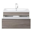 thumbnail image 5 of Cutler Kitchen and Bath Trough 30" Wood/Cultured Marble Bathroom Vanity in Gray, 5 of 6