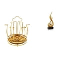 thumbnail image 1 of Escurridor De Tazas Giratorio De 360 ​​grados Con Estatua Abstracta De Fuego, Adorno De Escritorio, Recuerdo Artesanal, Figura De Llama De Resina, Escultura De Arte Moderno Para Gabinete,, 1 of 8