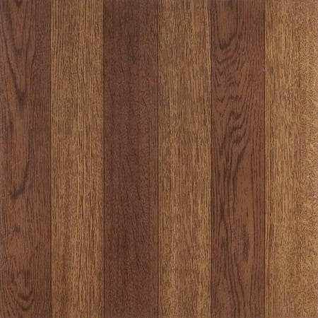 Mosaico Clasico Medium Oak Plank-Look 12x12 Self Adhesive Vinyl Floor Tile - 45 Tiles/45 sq. Ft