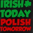 thumbnail image 3 of CafePress - Irish Today Polish Tomorrow Women's Dark Pajamas - Women's Short Sleeve Print T-Shirt and Pants Dark Cotton Pajama Set, 3 of 7
