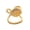 B, variant on Gold Sea Animals Ring for Women Rhinestone Seahorse Turtle Dolphin Starfish Seashell Double Layer Adjustable Ring Bohemian Beach Jewelry Gift for Ocean Lovers