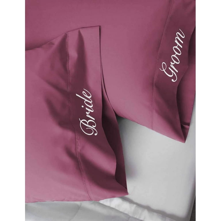 Bride Groom Pillowcases Walmart
