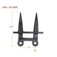 thumbnail image 3 of Sickle Bar Rock Guard fits MacDon Part # 118344 - Black Powder Coated Forged Steel Sickle Mower Knife Guard with Two Prongs, 3 of 4