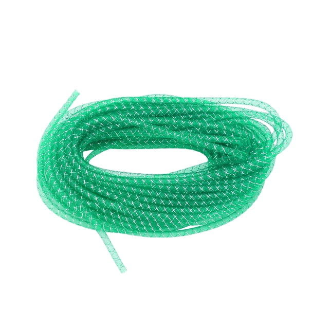 Shisuyan Light Green Polyester Mesh Tube Cord 1 Roll 984in x 0.3in