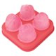 thumbnail image 1 of Bandeja De Cubitos De Hielo De 4 Cavidades Molde De Cubitos De Hielo De Silicona En Forma De Rosa Para Cócteles Whisky Minnieouse HA035320-00, 1 of 6