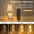 thumbnail image 2 of Miserwe candle warming lamp with timer dimmer, adjustable height, melting lamp - adjustable height glass lamp, suitable for new home bedrooms, fragrance jar for retro home decoration, gift for women, 2 of 10