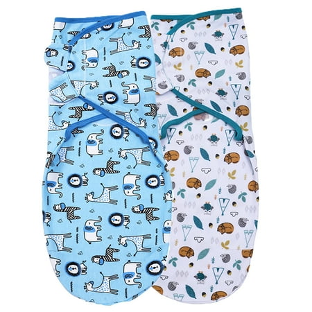 UPC: 0884381834542 | Baby Swaddle Wrap Newborn Blankets for 0-6 Months Large Adjustable Infant Sleep Sack 2 Pack