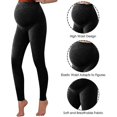 thumbnail image 2 of piezas Leggings de maternidad sin costuras para mujer sobre el vientre con pantalones, 2 of 5