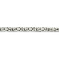 thumbnail image 3 of 925 Sterling Silver 5mm Square Byzantine Chain 22 Inch, 3 of 5