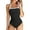 038-Black, variant on Swimsuit for Women One Piece Tummy Control Bathing Suit for Women, Retro Ruched Push up Bra Swim Suit