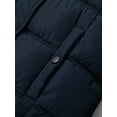 thumbnail image 5 of KVE Women's Plus Size Hooded Warm Winter Coat Quilted Thicken Puffer Jacket with Removable Hood Navy 1X, 5 of 9