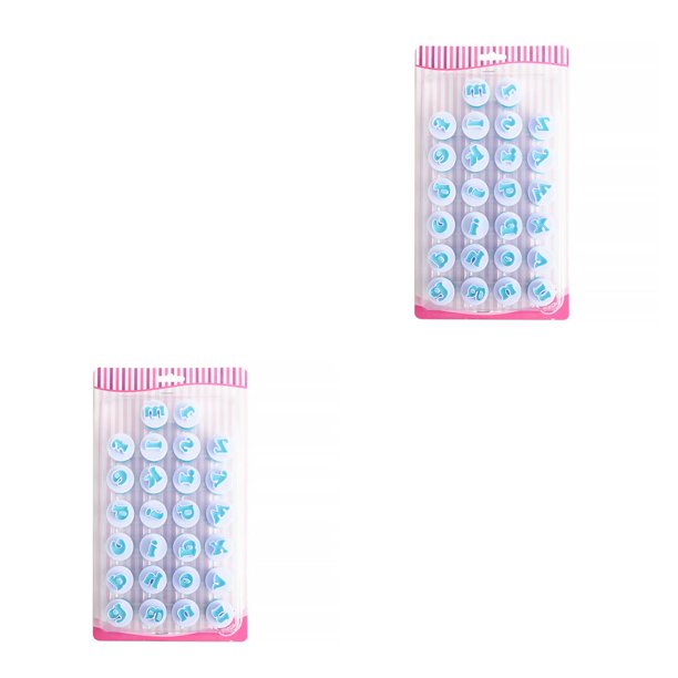 Naiovety Molde para galletas, molde para hornear galletas, Fondant, prensa, sello, molde, plantilla para repostería, herramienta para hornear, letras Type1 NO1 Naiovety CBP134976