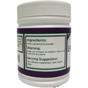 L-glutathione Powder Supplement, 100 Grams : Pure glutathione Supplement for Antiaging