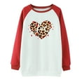 thumbnail image 4 of WXLWZYWL Trendy Sweatshirts For Women 2023 Women Long Sleeves Casual Valentine'S Day Printing Round Neck Sweatshirt Crewneck Pullover Tunic Tops, 4 of 5
