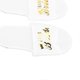 thumbnail image 3 of 4 Pairs Bridal Slippers Golden Lettering Open Toe Slippers Fabric EVA Soles Women Slippers Set for Wedding Party, 3 of 3