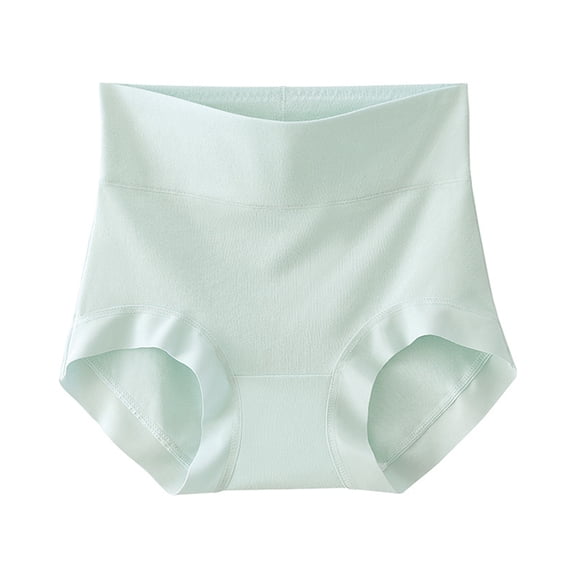 Lumtrix Women's Boyshort Underwear Mid Rise Full Coverage Briefs Soft Breathable Comfortable Cotton Panties Light Green 2XL