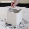 thumbnail image 3 of ABCISI PU Leather Tissue Box Cover with Magnetic Closure, Waterproof and Scratch-Resistant, Square Tissue Box Holder with Rounded Edge Design for Bedroom,Living room,Bathroom and Office(Beige,Square), 3 of 12