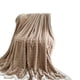 thumbnail image 2 of Manta de Forro Polar de 150X100 Cm (59X40 Pulgadas) para Sofá, Suave, Cálida y Esponjosa, Color Crema Liso | Mantas Decorativas y Perfectas para Regalar | Color Caqui | Material: Poliéster | 150X100, 2 of 6