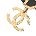 thumbnail image 2 of Pre-Owned CHANEL Coco Mark Choker Accessory, GP (Gold Plated), Leather, Women's, Gold and..., 2 of 7