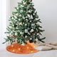 thumbnail image 4 of Falda Para Árbol De Navidad, Diseño De Copos De Nieve Con Lentejuelas Brillantes, Decoración Para Fiestas Navideñas, Cubierta Inferior Festiva Reutilizable, Fácil De Limpiar, 4 of 6