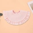thumbnail image 4 of Newborn Baby Bib Bandana Drooling Teething Muslin Saliva Towel Adjustable Cotton Gauze Lace Toddlers Pink 0-2 Years, 4 of 5