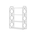thumbnail image 2 of Zapatero De Plástico Zapatero organizador de plástico blanco de 4 niveles para dormitorio, armario o recibidor (1 pieza) Rkxzt, 2 of 9