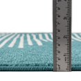 thumbnail image 5 of Unique Loom Kai Collection Area Rug - Warrior (2' x 5' Runner Turquoise/Ivory), 5 of 7