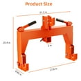 thumbnail image 3 of EastVita 3 Point Quick Hitch to Category 1 and 2 Tractors，3000 LBS Lifting Capacity Tractor Quick Hitch Between Lower Arms Attachments Quick Hitch, 3 of 7