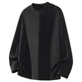 thumbnail image 2 of Afdoent Mens Long Sleeve T-Shirt Retro T Shirt Oversized Top Fall Fashion Casual Streetwear Tee Shirt For Everyday Wear, 2 of 8