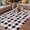 Pink Black, variant on Valentine's Day Outdoor Rug for Patio/Deck/Porch, Non-Slip Large Area Rug 4 x 6 Ft, Pink Bows Shining Stars Modern Black Indoor Outdoor Rugs Washable Area Rugs, Reversible Camping Rug Carpet Runner