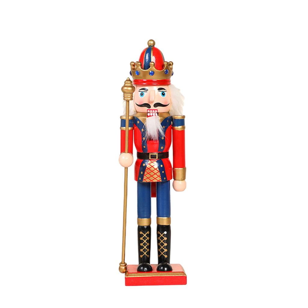 12 inch Height Wooden Nutcracker Soldier Ornaments Set Gift Spear