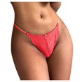 thumbnail image 1 of Gibobby Conjunto de lencería Nuevo Sexy Out Bragas Panty Hollow Lace Crochet para mujeres Ropa interior con cordones(Rojo, G), 1 of 4