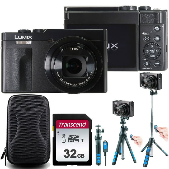 Panasonic Lumix ZS99 20.3MP 30X Optical Zoom Digital Camera (Black) Software Editing Bundle