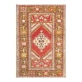 thumbnail image 2 of Pasargad Home Vintage Sivas Collection Coral Lamb's Wool Area Rug- 3' 7" X 5' 5", 2 of 4