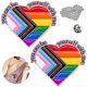 thumbnail image 1 of 2 piezas de alfileres con forma de corazón de arcoíris, accesorios para solapa, alfiler con el texto "Puedes ser tú mismo conmigo" para hombres, mujeres, ropa, mochilas y sombreros, 1 of 7